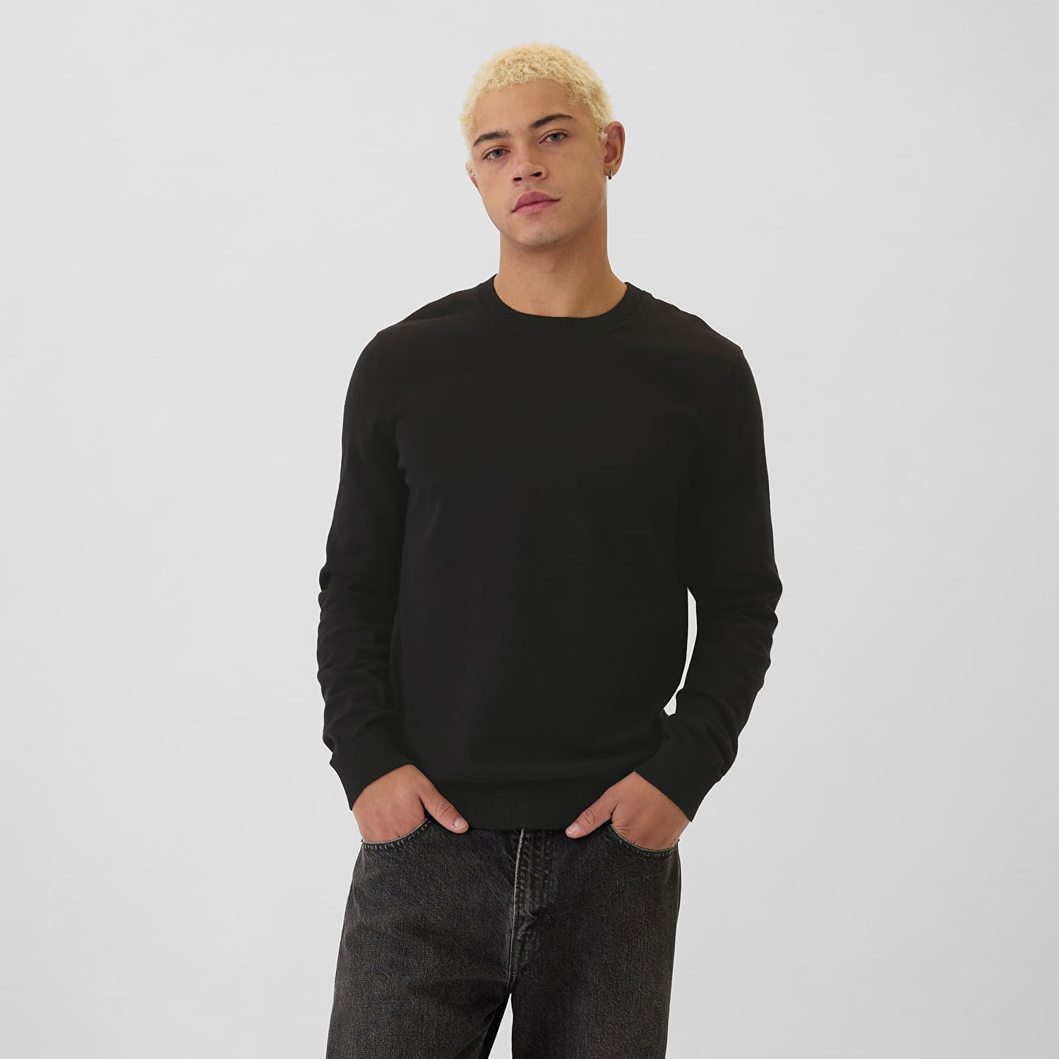 Sveter GAP Sweater Core Cotton Crew Black S Čierna | 498141-07, 0
