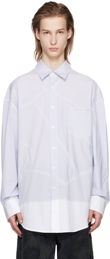 Košeľa Feng Chen Wang Feng Chen Wang Patchwork Shirt Fialová | FMS17SR07, 0