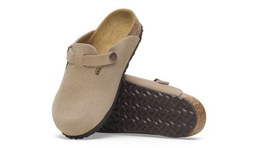 Tenisky a topánky Birkenstock Boston Kids Suede Leather Narrow Fit Clog Béžová | 1027875, 4