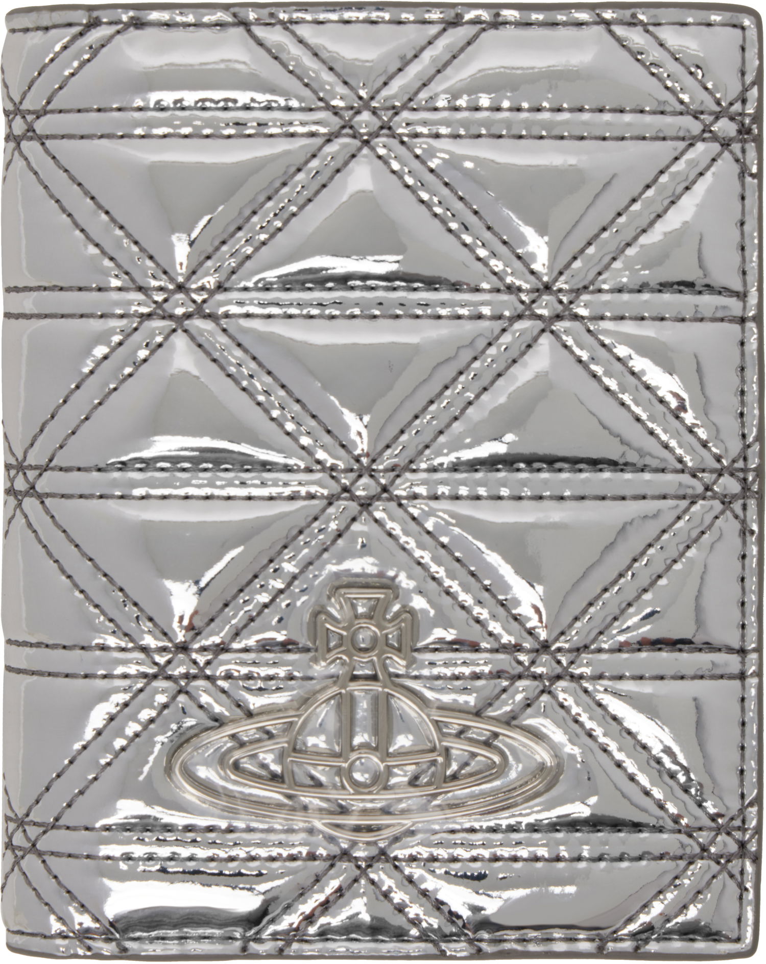 Peňaženka Vivienne Westwood Vivienne Westwood Quilted Passport Holder Metalická | 5106005CW-S0024-, 0