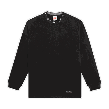 Tričko Nike Stussy x Knit Long-Sleeve Top Čierna | CT4314 010, 0