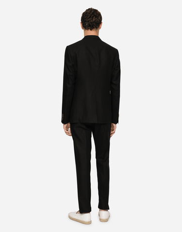 Nohavice Dolce & Gabbana Dolce & Gabbana Linen Pants Čierna | GY6IETFU4LFN0000, 2