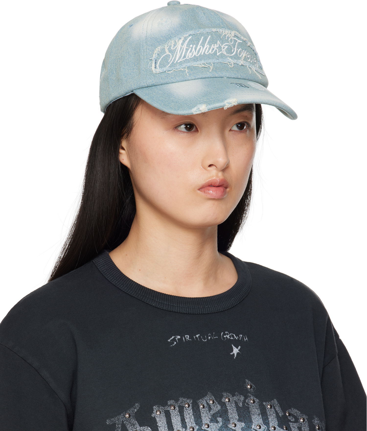 Šiltovka MISBHV MISBHV Forever Distressed Denim Baseball Cap Modrá | 250A504, 1
