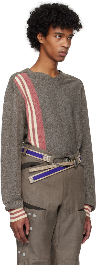 Sveter KIKO KOSTADINOV Kiko Kostadinov Ostro Sweater Hnedá | KKSS25KN02-107, 1