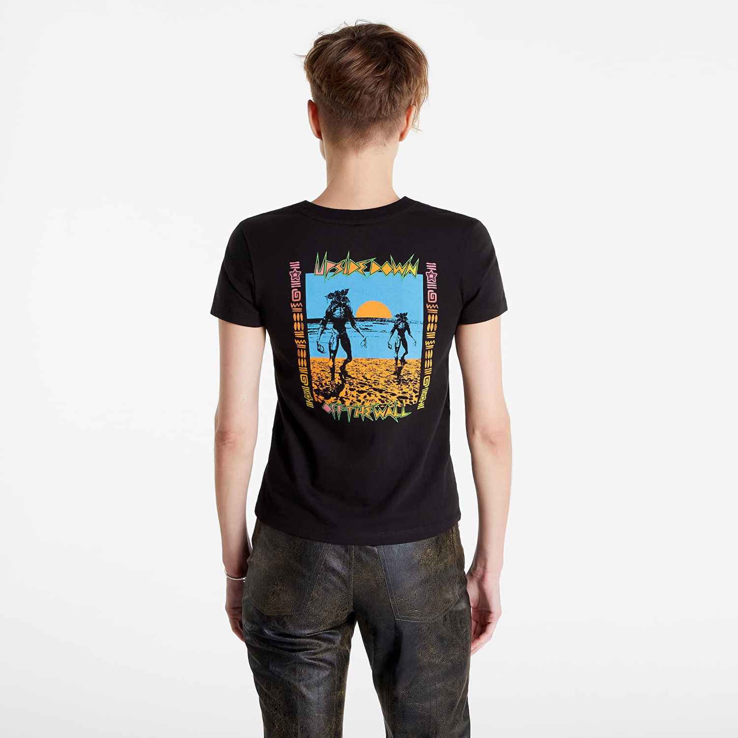 Tričko Vans Surf'S Upside Down Crew T-Shirt Čierna | VN0007RMBLK1, 0