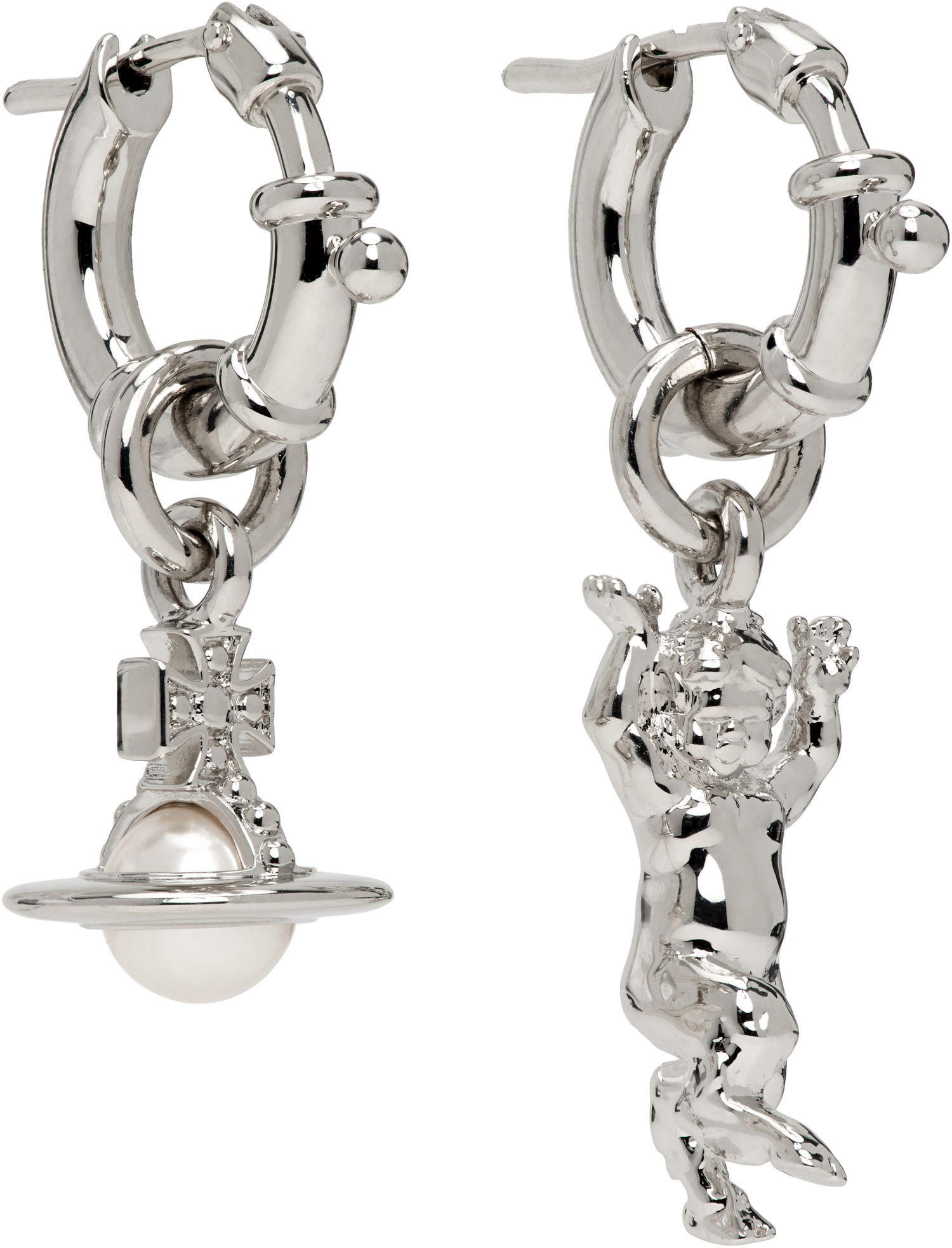 Náušnice Vivienne Westwood Pearl Earrings Metalická | 62020165-02P103-, 1