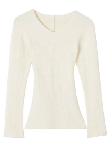 Tričko AXEL ARIGATO Tube Rib-Knit Wrap Top Biela | A0948002