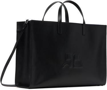 Tote bag Courrèges Courrèges Heritage AC Leather Tote Čierna | 125GSA165CR0065, 1