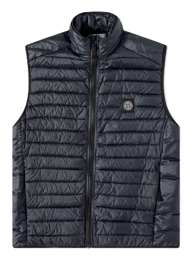 Vesta Stone Island Patch Nylon Down Gilet Navy | 7715G0224-V0020