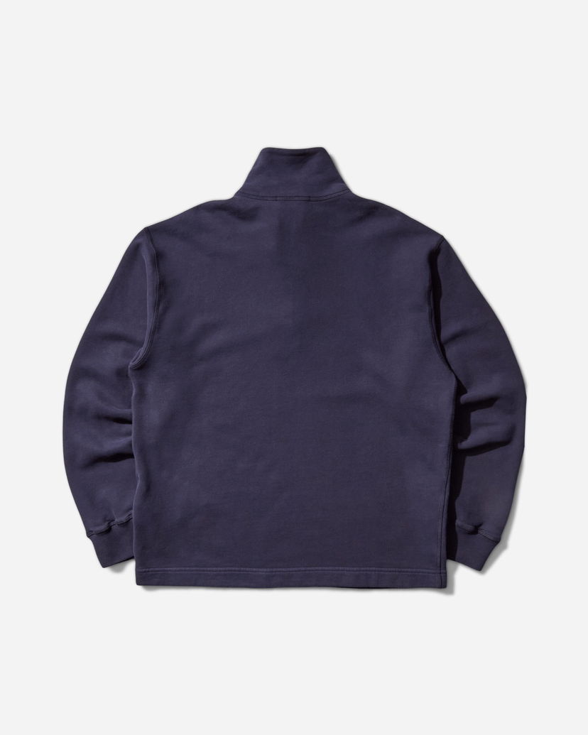 Mikina Stone Island Brushed Organic Cotton Half-Zip Sweatshirt Navy | K2S15-6100026-S0X13 V002A
