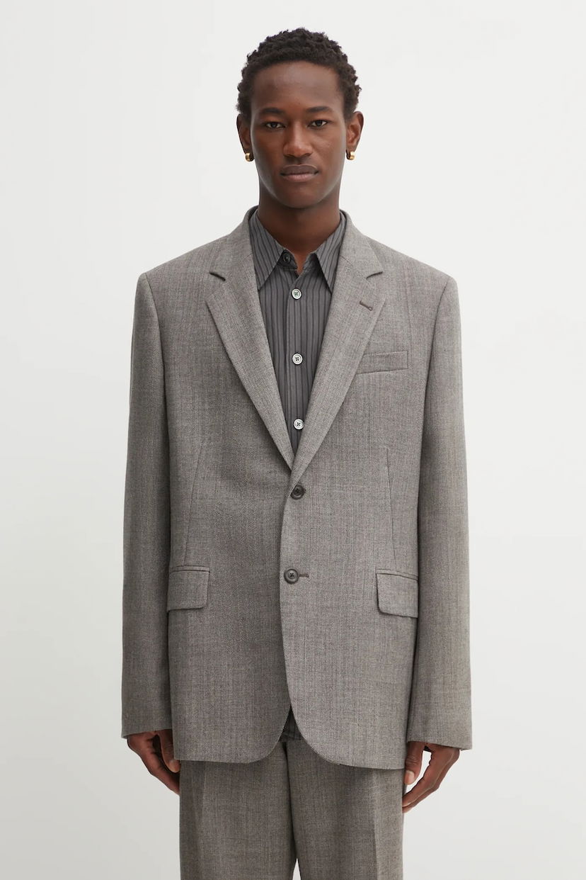Bunda OUR LEGACY Our Legacy Ceremony Wool Blazer Šedá | M4250CB