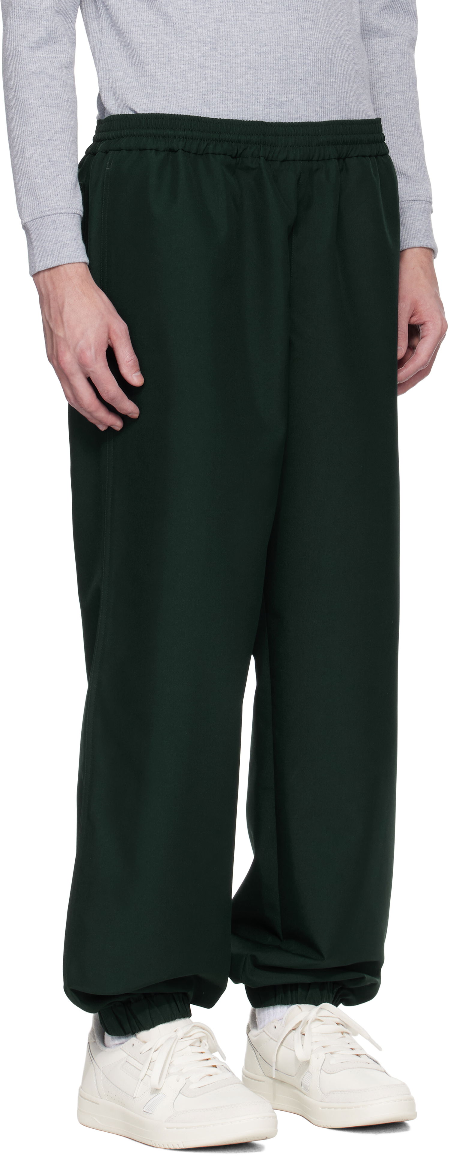Tepláky Lacoste Lacoste Runway Oversized Twill Trousers Zelené | XH6770, 1