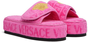 Starostlivosť o obuv Versace Versace 'I Heart Baroque' Platform Slippers Ružová | ZSL000003_ZCOSP052, 3