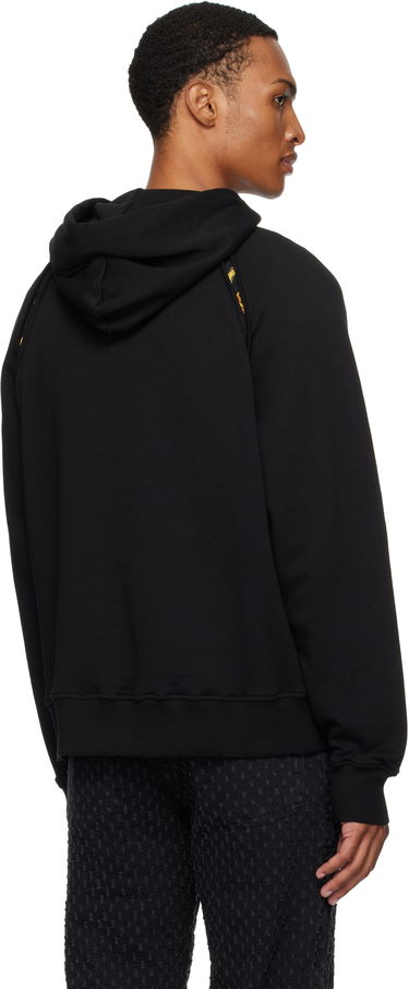 Mikina Versace Outline Barocco Relaxed-Fit Hoodie Čierna | E78GAI314_EF0010, 2