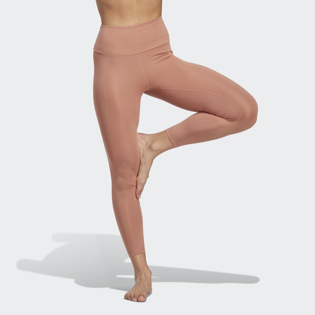 Legíny adidas Originals Yoga Essentials High-Waisted Béžová | IC8310, 0