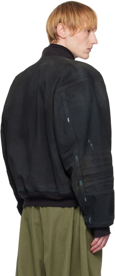 Bomber bunda Balenciaga Balenciaga Distressed Denim Bomber Jacket Čierna | 809451TRW65, 2