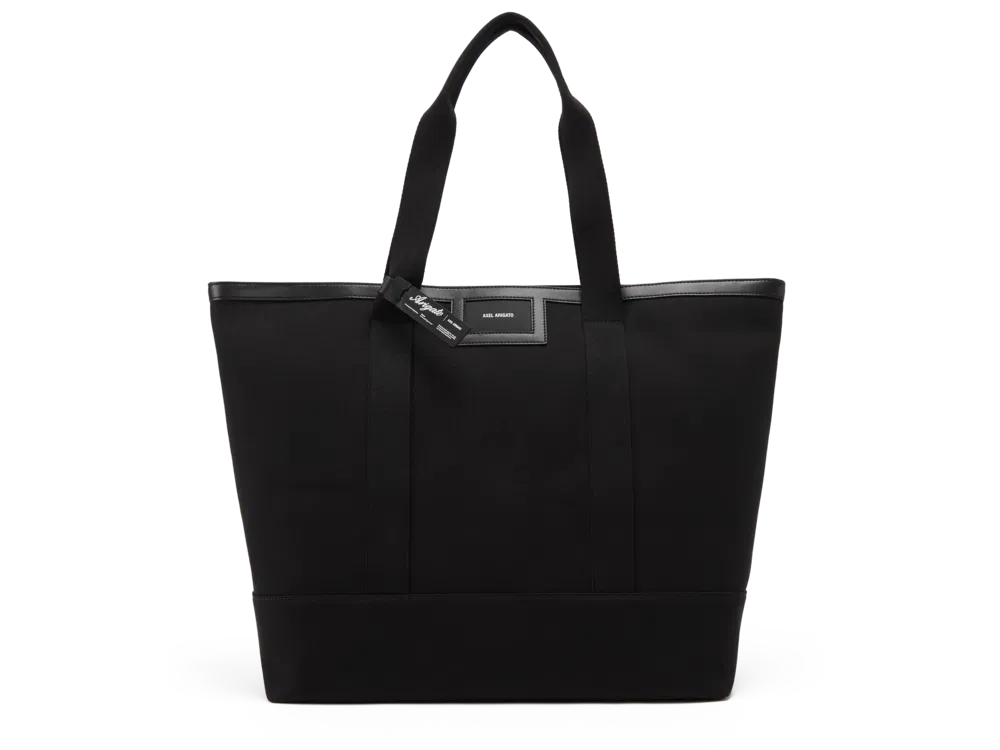 Taška cez rameno AXEL ARIGATO Logo Canvas Shopper Čierna | X1235003, 0