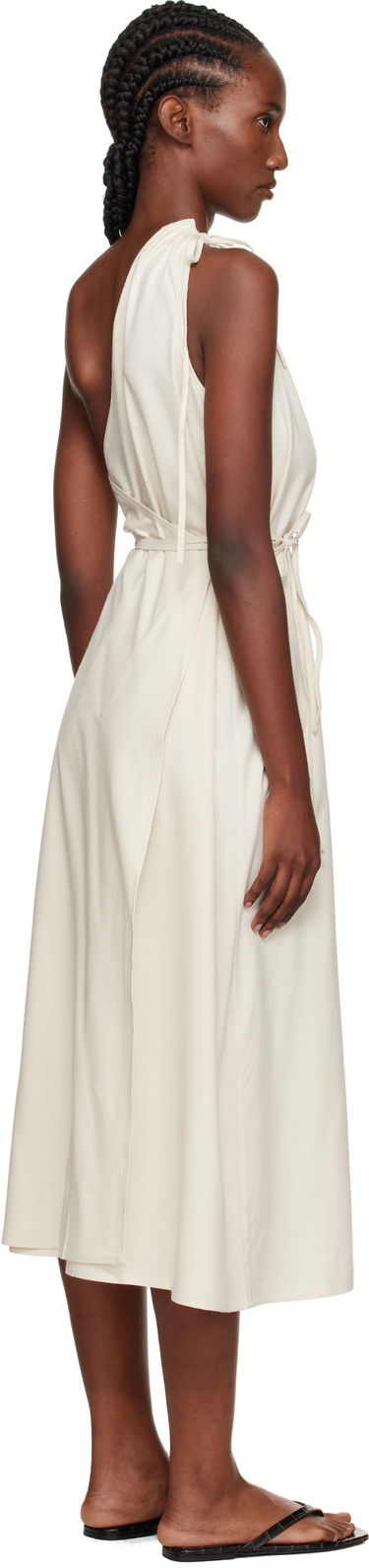 Šaty Baserange Baserange View One-Shoulder Midi Dress Biela | DRVI-WS-AU25, 2