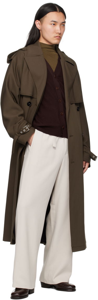 Nohavice AMI AMI Paris Elasticated Trousers Béžová | HTR214.CO0106, 3