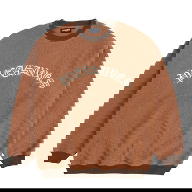 Mikina Pleasures Mars Sherpa Crewneck Brown Hnedá | P23SP019-BROWN, 5