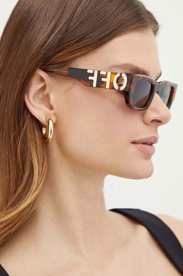 Slnečné okuliare Off-White Off-White Logo Sunglasses Hnedá | OERI124.496007, 3