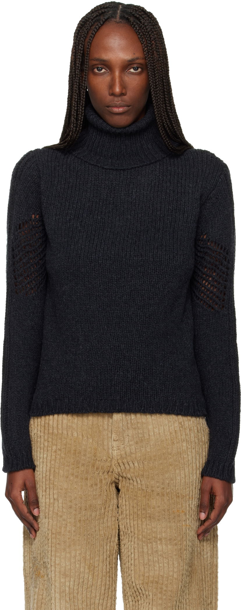 Sveter OUR LEGACY Cage Rollneck Turtleneck Čierna | W4253CCL