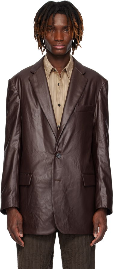 Bunda Dries Van Noten Dries Van Noten Coated Blazer Hnedá | 251-020411-1502, 0