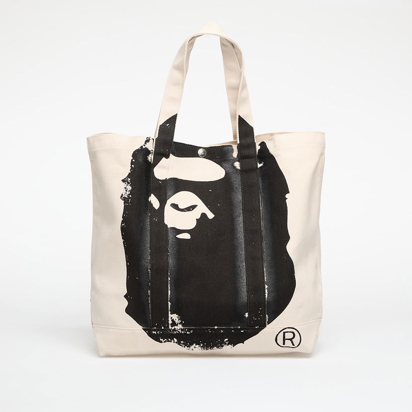 Tote bag BAPE A BATHING APE Big Ape Head Tote Bag Universal Béžová | 001BAL801005MIVY