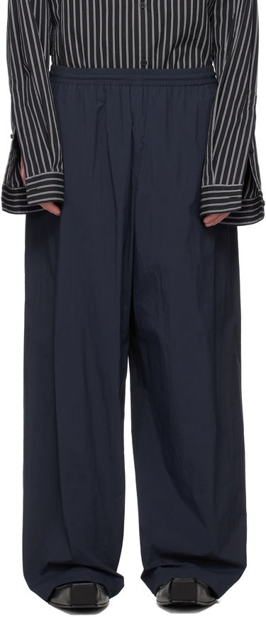 Nohavice Balenciaga Balenciaga Nylon Track Pants Navy | 814576TRO32, 0