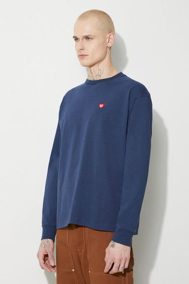 Tričko Human Made Graphic Long Sleeve T-Shirt With Duck Print Modrá | HM26CS006, 3