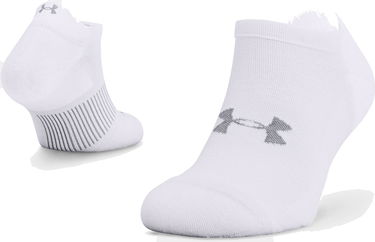 Ponožky Under Armour Dry Run No Show Biela | 1361164-100, 0