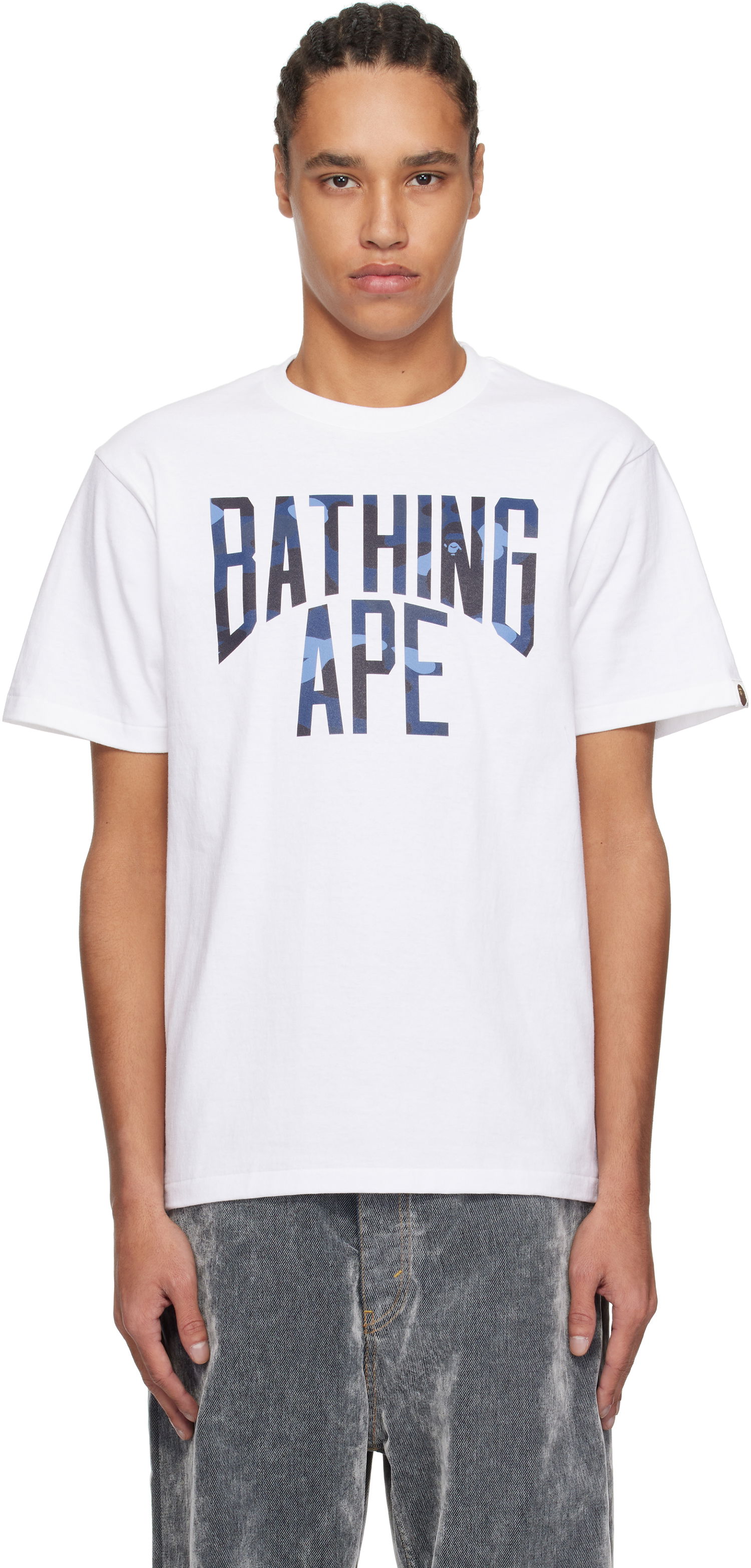 Tričko BAPE Color Camo 'Bathing Ape' T-Shirt Biela | 001TEK801023M, 0