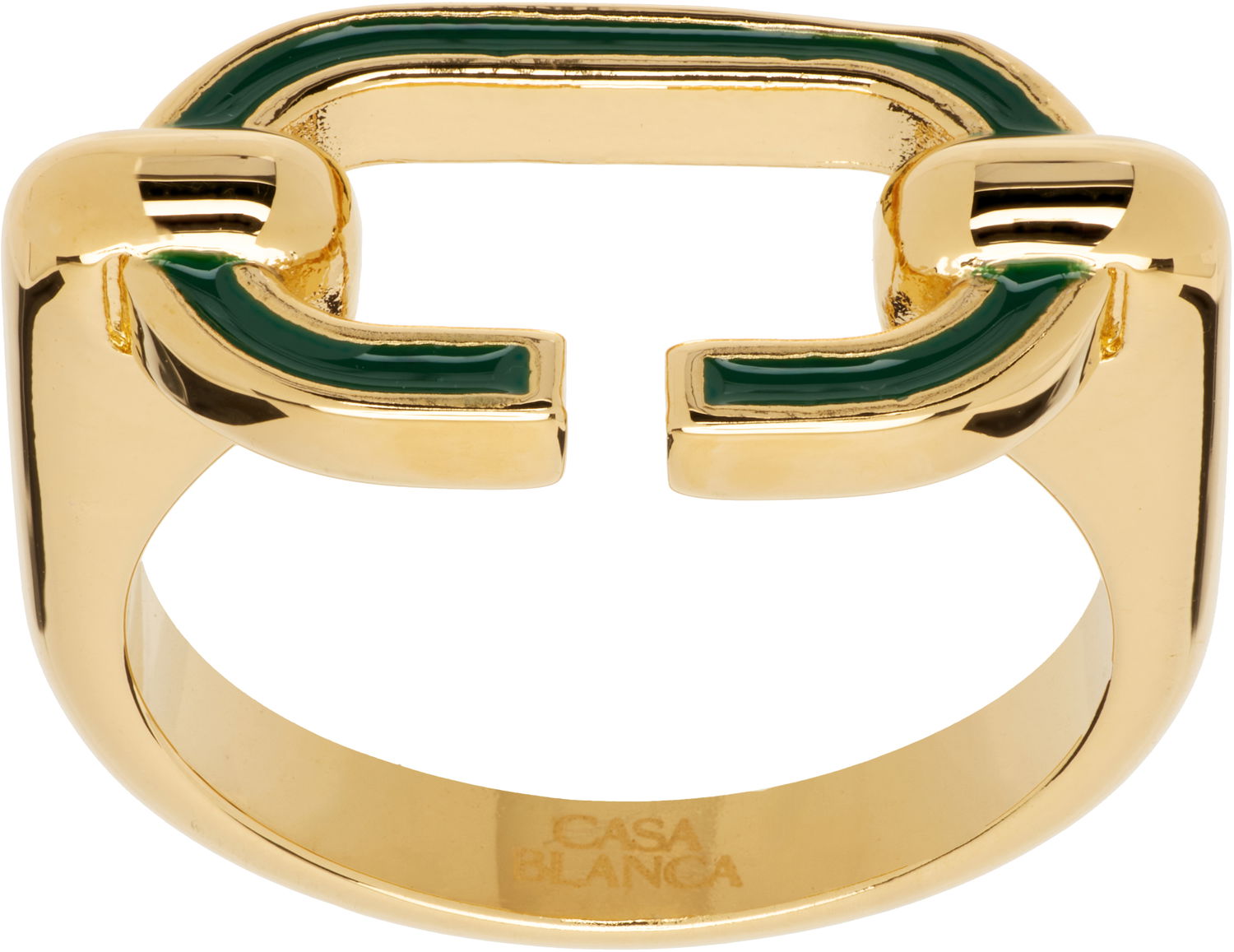 Prsteň Casablanca 'C' Link Ring Metalická | A-AW25-JW-296-01, 0
