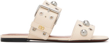 Tenisky a topánky Valentino Garavani Nellcôte Studded Buckle Slide Sandals Béžová | 7W2S0MM4DKV, 0