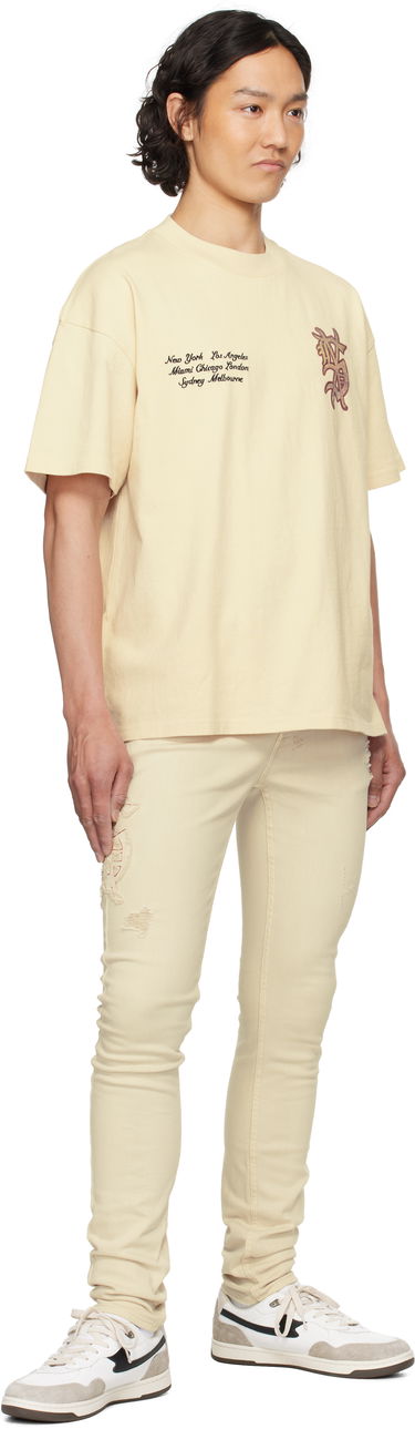 Tričko Ksubi Ksubi Playoff Ekcess Short Sleeve T-Shirt Béžová | MSP25TE037, 3