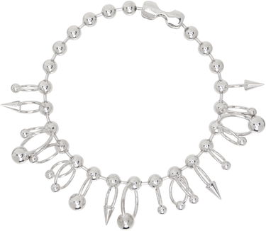Náramok Jean Paul Gaultier Jean Paul Gaultier 'The Ball' Silver-Tone Ball Chain Necklace Metalická | 24/25-U-CO013-X053-91, 0