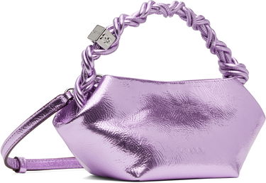 Kabelka GANNI Ganni Metallic Mini Bou Bag Fialová | A6338, 2