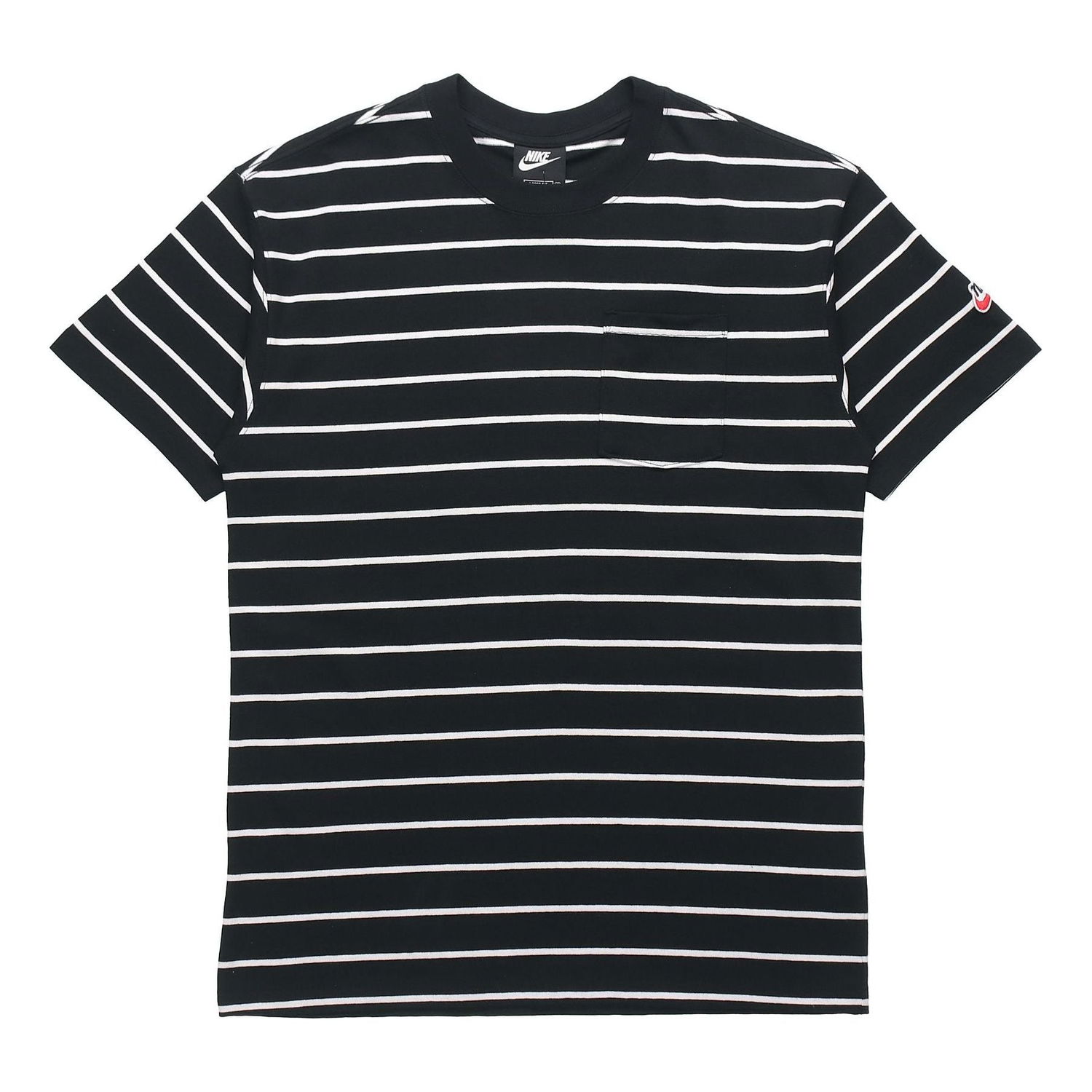Tričko Nike Sportswear Stripe Pocket Tee Čierna | DM8880-010, 0