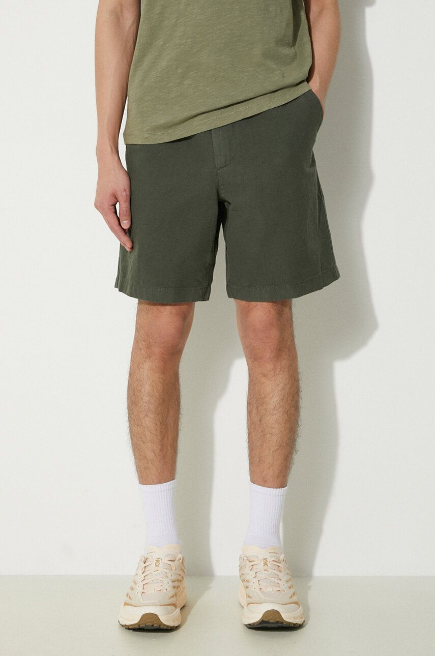 Šortky NORSE PROJECTS Ezra Relaxed Cotton Shorts Zelené | N35.0614.8022, 0