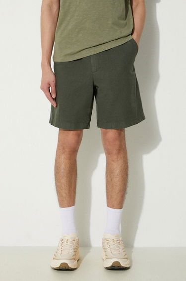 Šortky NORSE PROJECTS Ezra Relaxed Cotton Shorts Zelené | N35.0614.8022, 0