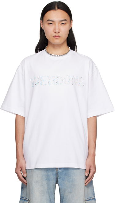Tričko We11done We11done Sparkle Logo T-Shirt Biela | WD-TT0-25-741-U-WH, 0