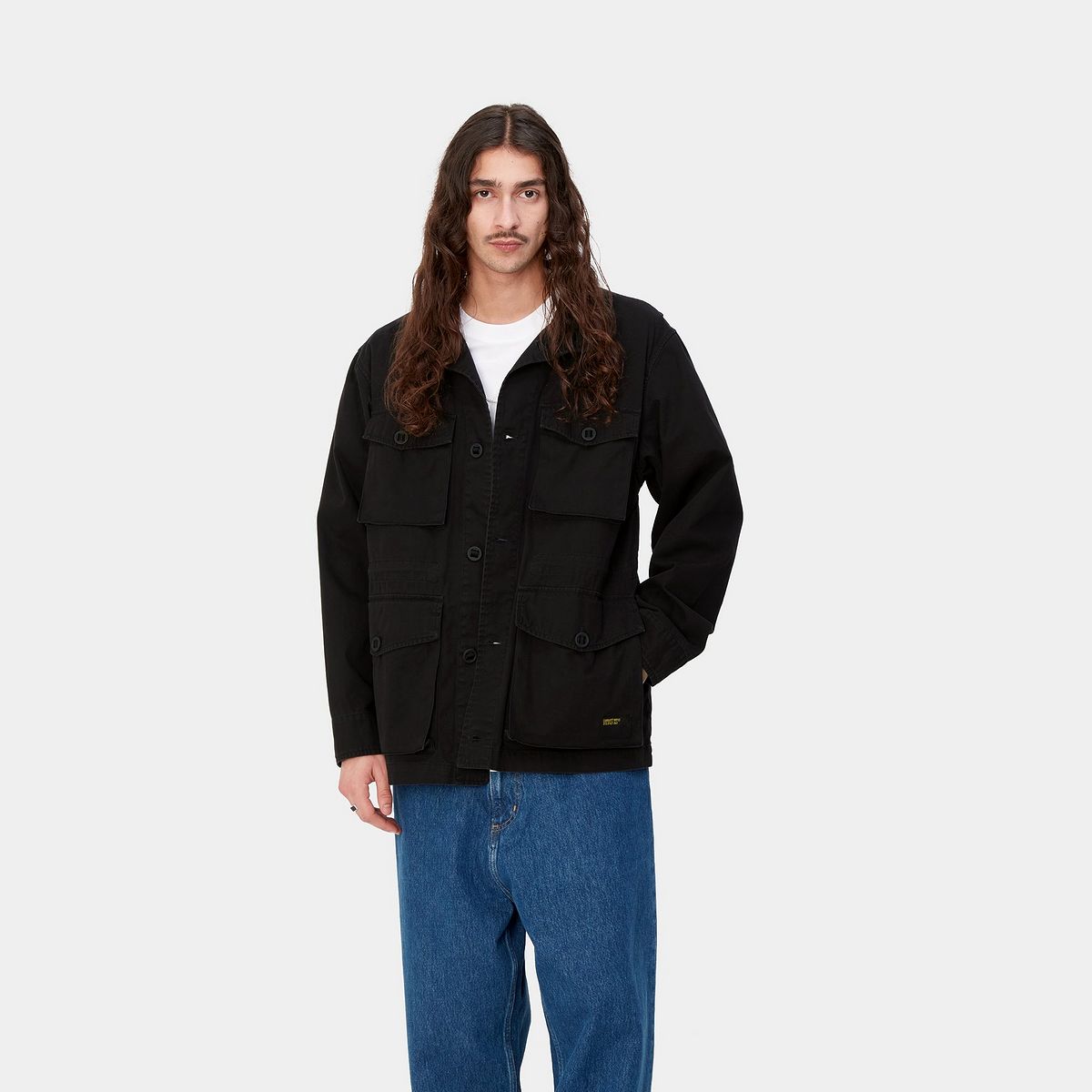 Bunda Carhartt WIP Unity Jacket Black heavy enzyme wash Čierna | I032981_89_4G, 1