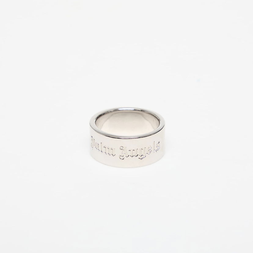 Prsteň Palm Angels Classic Logo Band Ring Silver/ Silver 60 Metalická | PMOC028S25MAT0017272