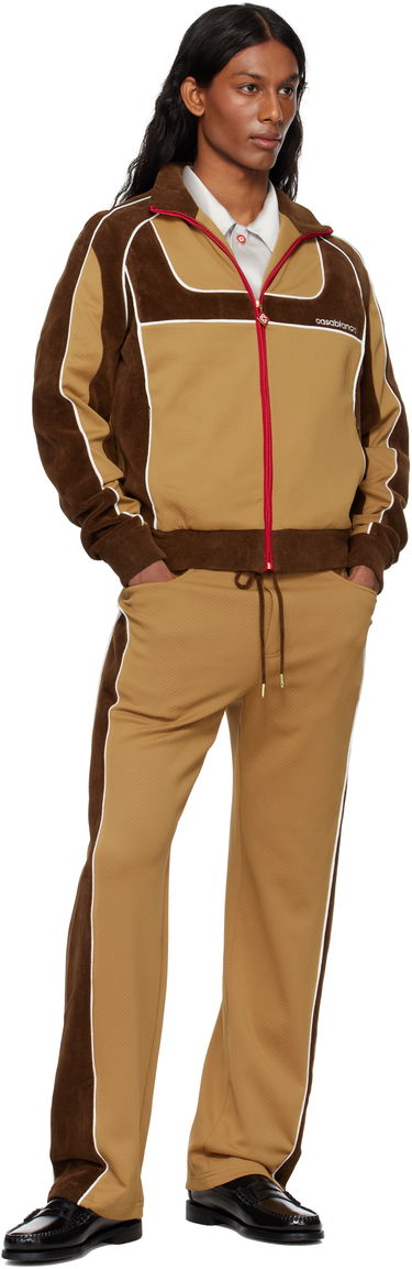 Súprava Casablanca Casablanca Chenille Panelled Track Jacket Hnedá | MS25-JTP-342-01, 3