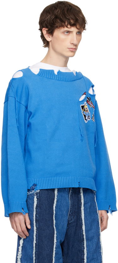 Sveter Charles Jeffrey Loverboy Clash of Clans Edition Barbarian Patch Sweater Modrá | 054091601, 1