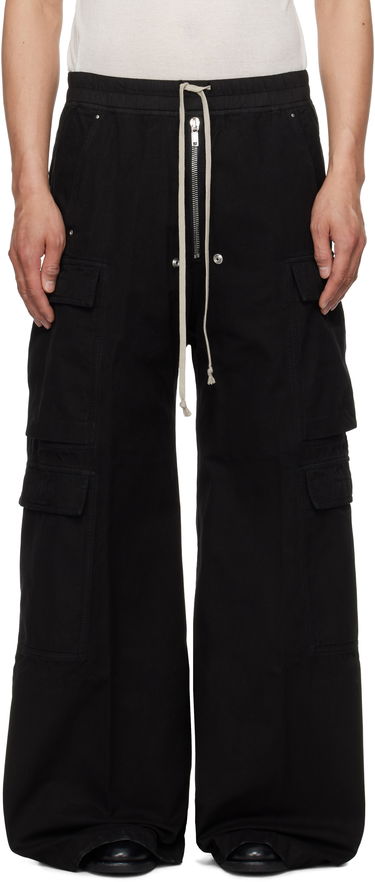 Cargo nohavice Rick Owens Rick Owens DRKSHDW Hollywood Double Cargo Jumbo Belas Pants Čierna | DU01E3398 CVS, 0