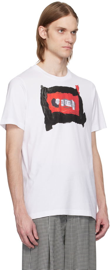 Tričko Marni Marni Painted Collage Logo T-Shirt Biela | HUMU0198CP USCX93, 1