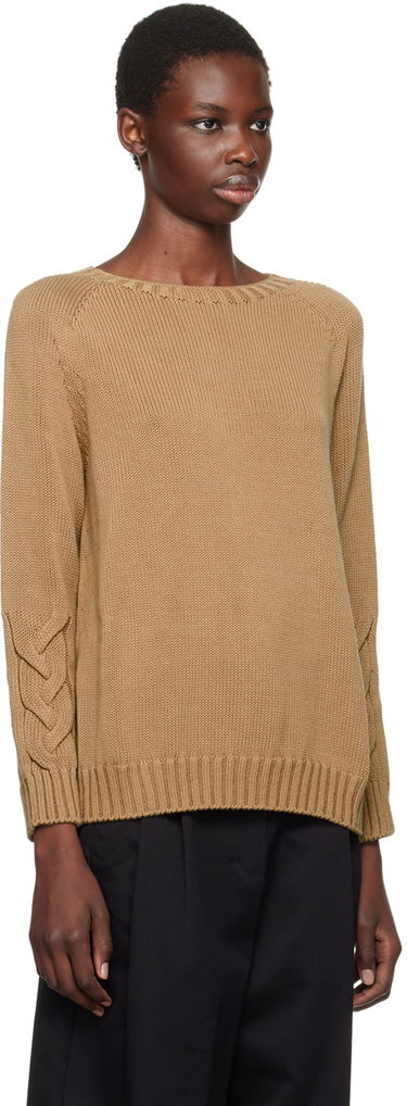 Sveter Max Mara Max Mara Harald Cable Knit Sweater Hnedá | 2429366071600, 1