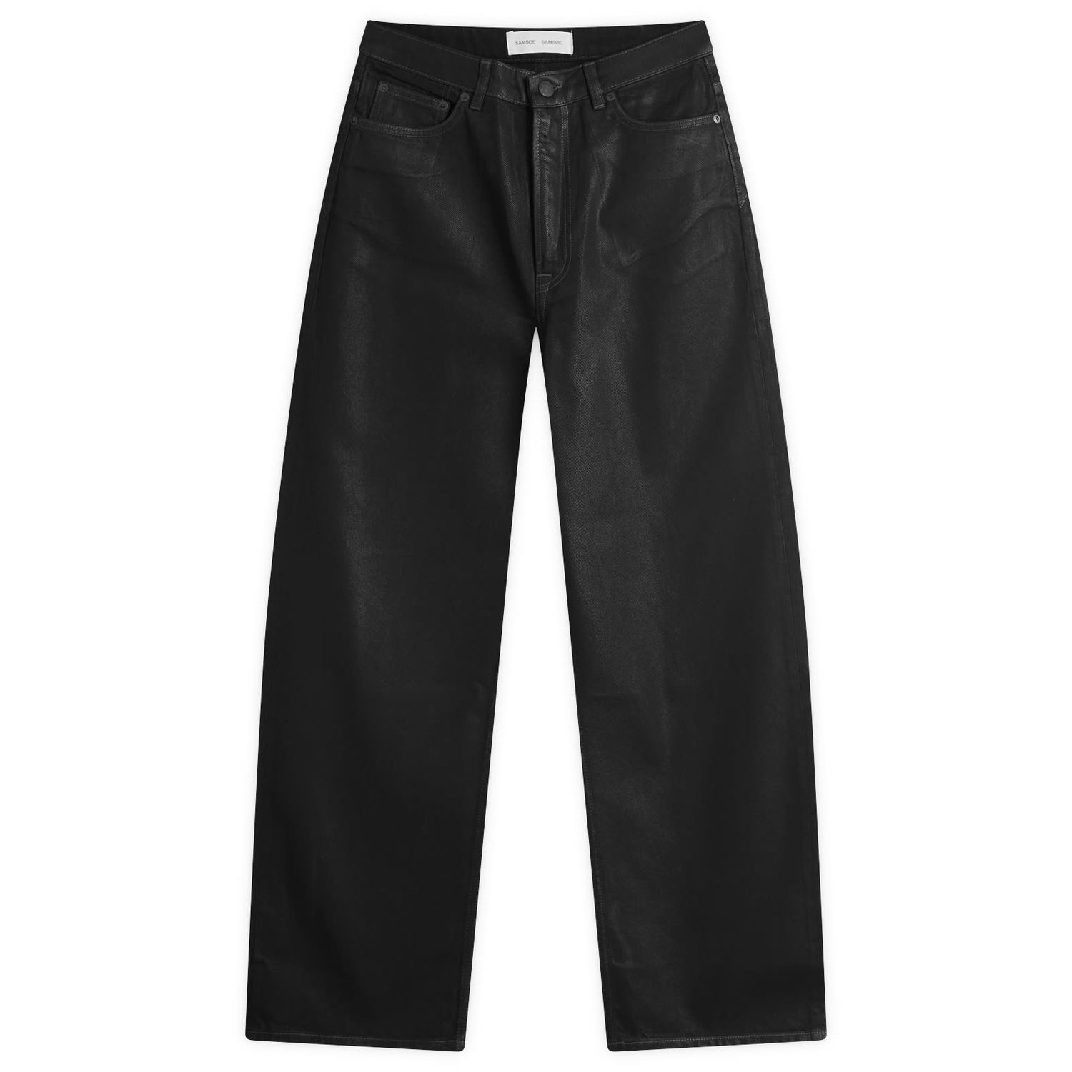 Džínsy Samsoe Samsoe Sashelly Wide Leg Foil Jeans Čierna | F24400117, 0