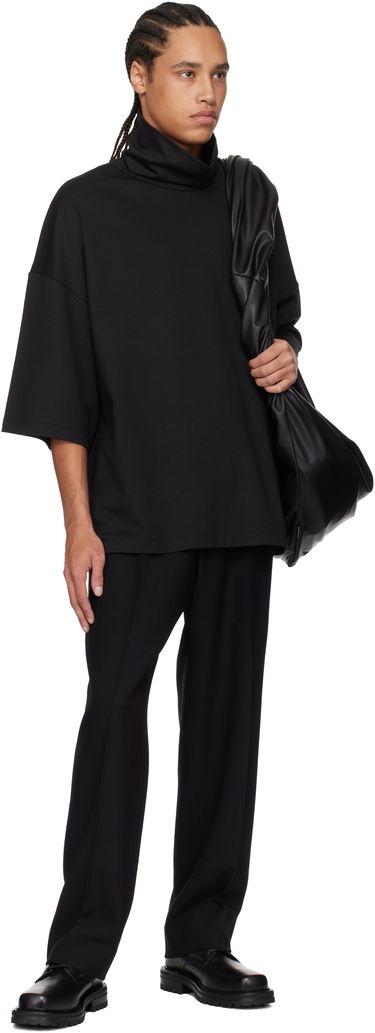 Sveter Fear of God Fear of God High Neck Short Sleeve Sweatshirt Čierna | FGE250-519VIS, 3